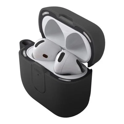 Uniq Clyde Airpods 4Th Gen (2024) Lock Case - Charcoal (Charcoal/Dark Grey)